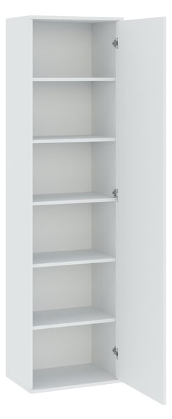 Úzká šatní policová skříň 50 cm SAVOY - bílá