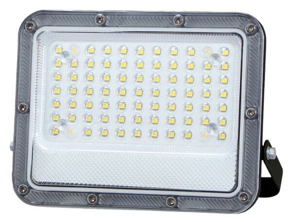 Prémiový ultratenký LED reflektor šedý 50W 4800lm, teplá barva světla, 3 roky záruka