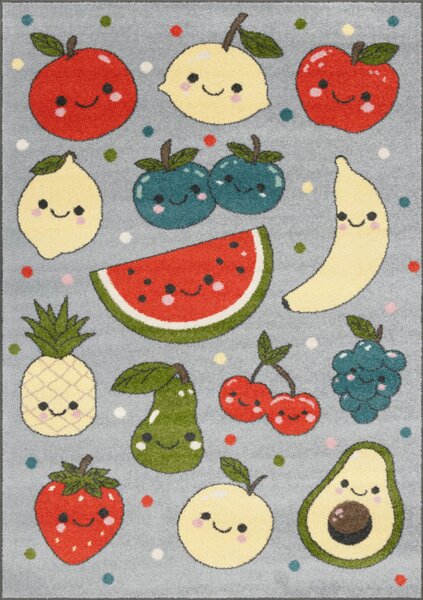 Koberec FD Funky Top Fruits světle šedý