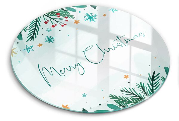 Skleněná deska do kuchyně Merry christmas
