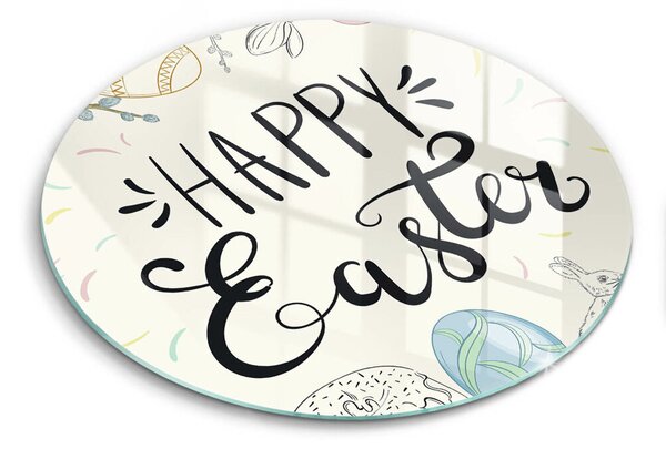 Skleněná deska do kuchyně Happy easter