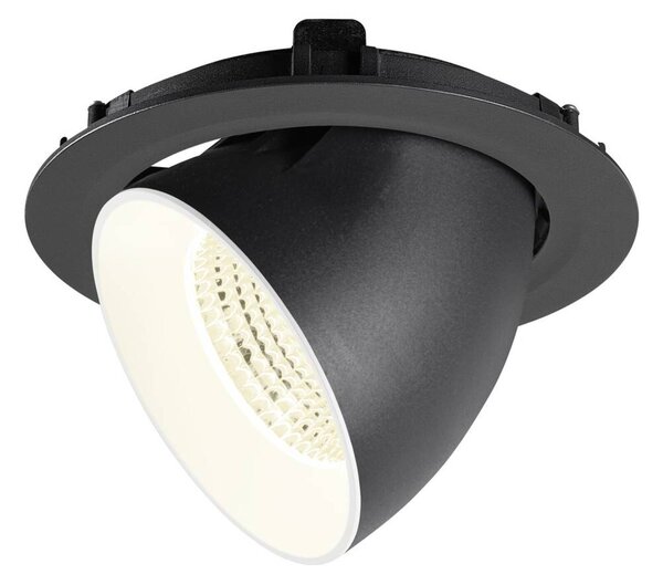 BIG WHITE SLV NUMINOS GIMBLE XL Stropní vestavné svítidlo, 4000 K, 55°, černá / bílá 1009907