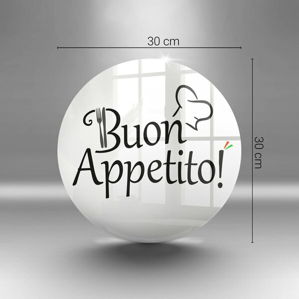 Skleněná deska do kuchyně Buon appetito!