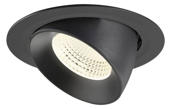 BIG WHITE SLV NUMINOS GIMBLE XL Stropní vestavné svítidlo, 4000 K, 55°, černá 1009906