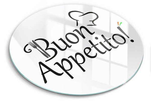 Skleněná deska do kuchyně Buon appetito!