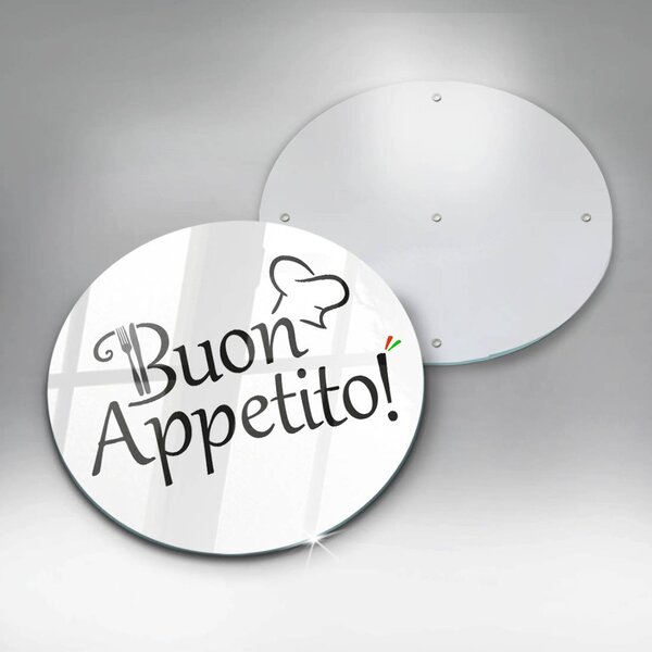 Skleněná deska do kuchyně Buon appetito!