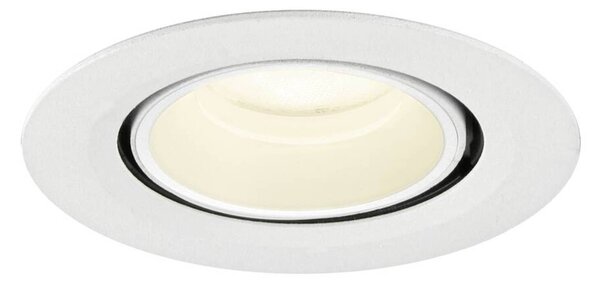 BIG WHITE SLV NUMINOS GIMBLE XS Stropní vestavné svítidlo, 4000 K, 55°, IP20, kulaté, bílé 1010078