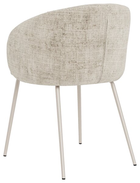 ŽIDLE S PODRUČKAMI, ocel, plochá tkanina, béžová P & B - Jídelní židle, Online Only