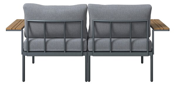 TERASOVÁ SEDACÍ SOUPRAVA 3dílné, kov, plast, textil Ambia Garden - Online Only zahradní nábytek, Online Only