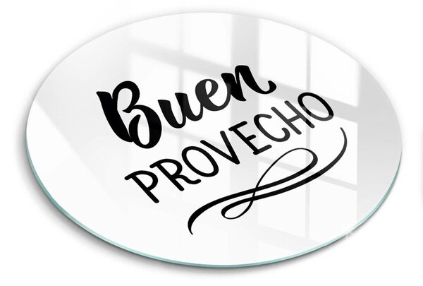 Skleněná deska do kuchyně Buen provecho