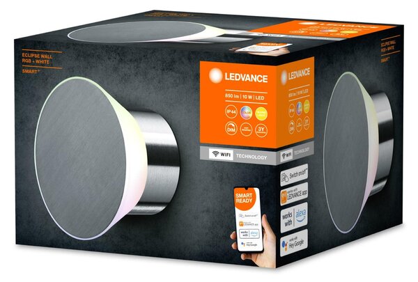 LEDVANCE SMART+ Wifi Eclipse Wall venkovní nástěnné svítidlo RGB + W 4058075763289