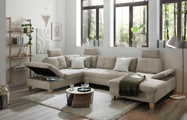 SEDACÍ SOUPRAVA, textil, šedá MID.YOU - Sedací soupravy, Online Only