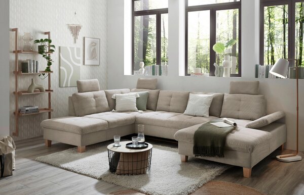 SEDACÍ SOUPRAVA, textil, šedá MID.YOU - Sedací soupravy, Online Only