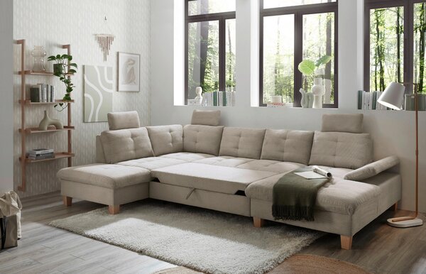 SEDACÍ SOUPRAVA, textil, šedá MID.YOU - Sedací soupravy, Online Only