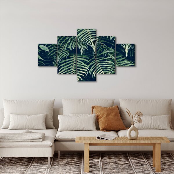 Obraz listů kapradin (125x70 cm)