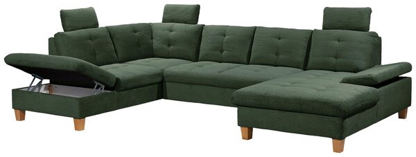 SEDACÍ SOUPRAVA, textil, tmavě zelená MID.YOU - Sedací soupravy, Online Only