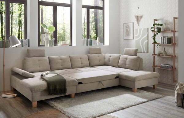 SEDACÍ SOUPRAVA, textil, šedá MID.YOU - Sedací soupravy, Online Only