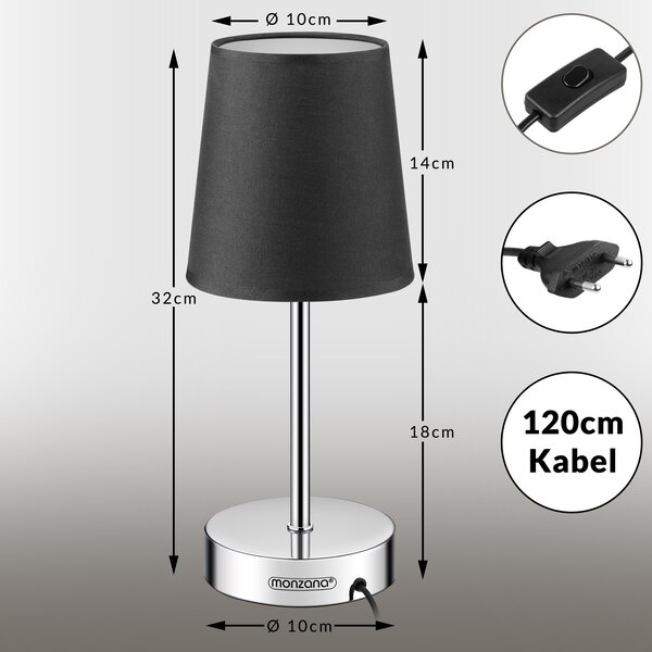 Stolní lampa Lumiére antracitová 109313