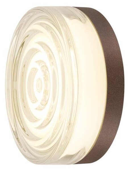 BIG WHITE SLV CYFT WAVE XL Přisazené nástěnné a stropní svítidlo, 2700/3000/4000 K, 15 W, PHASE, 105°, IP65 černá / čirá 1010211