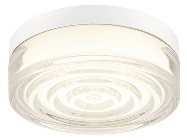 BIG WHITE SLV CYFT WAVE XL Přisazené nástěnné a stropní svítidlo, 2700/3000/4000 K, 15 W, PHASE, 105°, IP65 černá / čirá 1010211