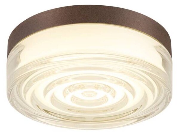 BIG WHITE SLV CYFT WAVE XL Přisazené nástěnné a stropní svítidlo, 2700/3000/4000 K, 15 W, PHASE, 105°, IP65 černá / čirá 1010211