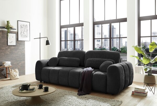 ROZKLÁDACÍ POHOVKA, textil, černá MID.YOU - Rozkládací pohovky, Online Only