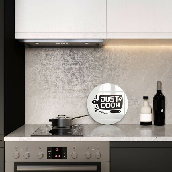 Skleněná deska do kuchyně Just cook