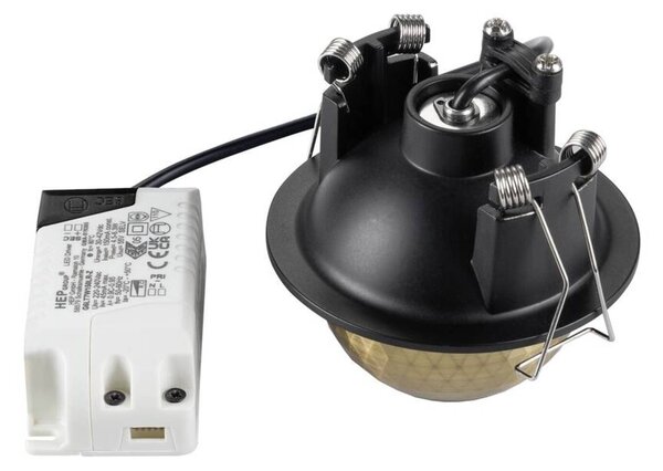 BIG WHITE SLV DYSKO Stropní vestavné svítidlo, kulaté, PHASE, 2700K, 6,4 W, 36°, černá / zlatá 1010353