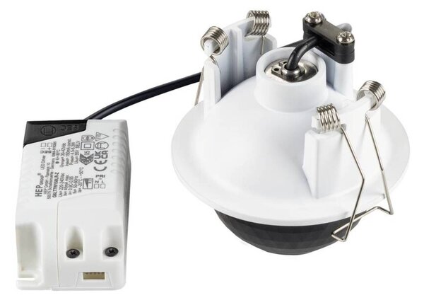 BIG WHITE SLV DYSKO Stropní vestavné svítidlo, kulaté, PHASE, 2700K, 6,4 W, 36°, bílá / černá 1010354