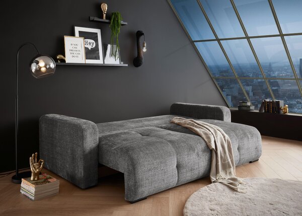 ROZKLÁDACÍ POHOVKA, textil, šedá MID.YOU - Rozkládací pohovky, Online Only