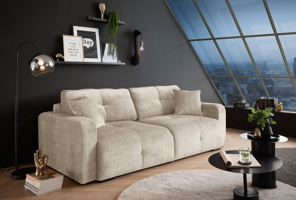 ROZKLÁDACÍ POHOVKA, textil, béžová MID.YOU - Rozkládací pohovky, Online Only