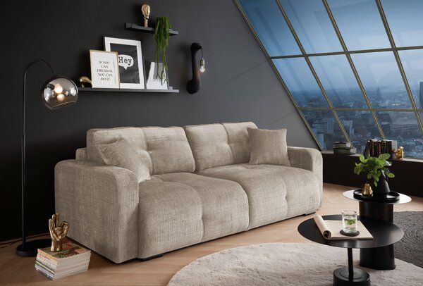ROZKLÁDACÍ POHOVKA, textil, šedohnědá MID.YOU - Rozkládací pohovky, Online Only