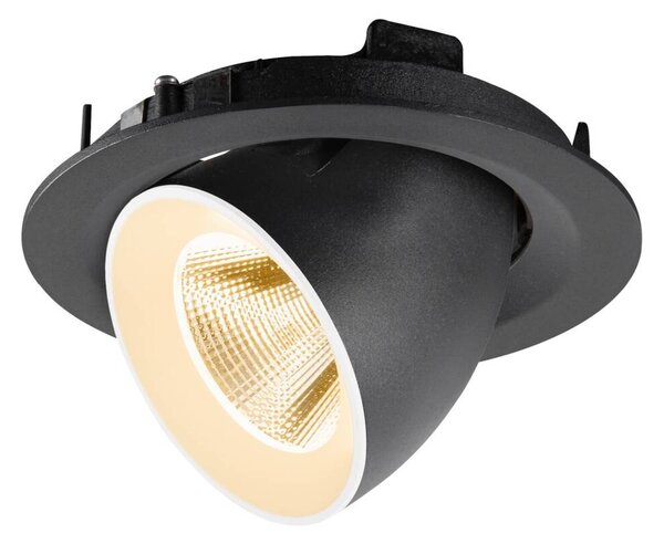 BIG WHITE SLV NUMINOS GIMBLE M Stropní vestavné svítidlo, 2700 K, 20°, černé / bílé 1009542