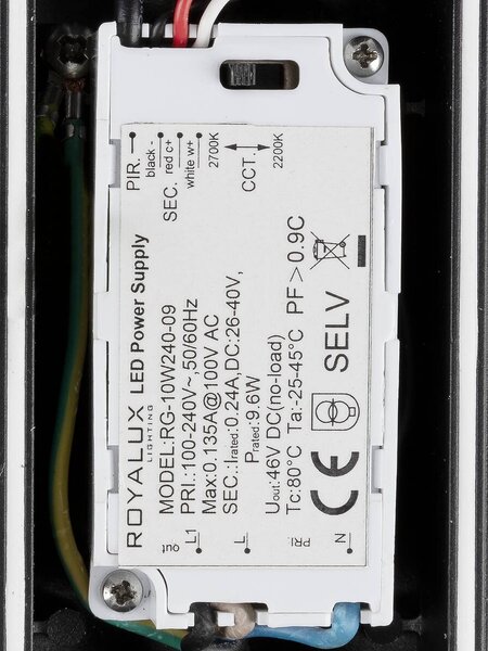 LA 1010199 TAHA II 90 Volně stojící svítidlo, PHASE, 2200/2700 K, IP65, válcové, černé - BIG WHITE (SLV)