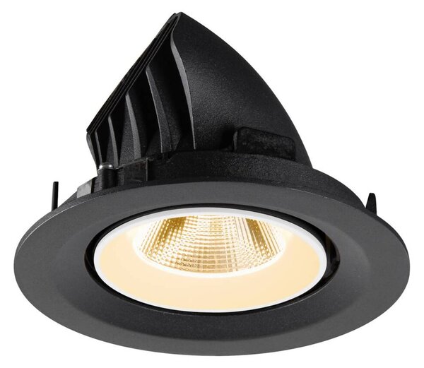 BIG WHITE SLV NUMINOS GIMBLE M Stropní vestavné svítidlo, 2700 K, 20°, černé / bílé 1009542