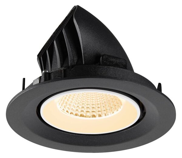 BIG WHITE SLV NUMINOS GIMBLE M Stropní vestavné svítidlo, 2700 K, 40°, černé / bílé 1009545