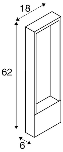 LA 1010106 FLATT II 62 volně stojící svítidlo, PHASE, 2700 K, IP65, čtvercové, černá - BIG WHITE (SLV)