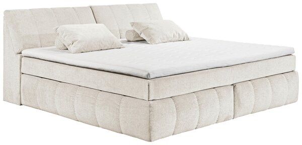 POSTEL BOXSPRING, 240/200 cm, krémová MID.YOU - Manželské postele, Online Only