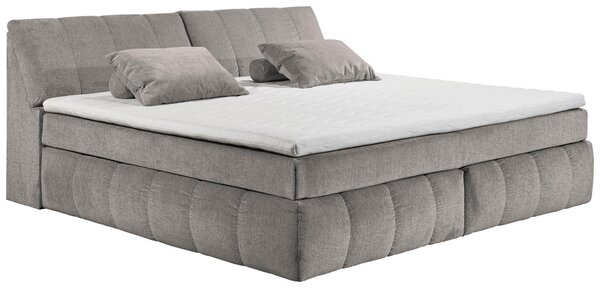 POSTEL BOXSPRING, 240/200 cm, šedavě hnědá MID.YOU - Manželské postele, Online Only