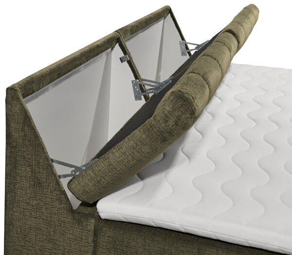 POSTEL BOXSPRING, 240/200 cm, zelená MID.YOU - Manželské postele, Online Only