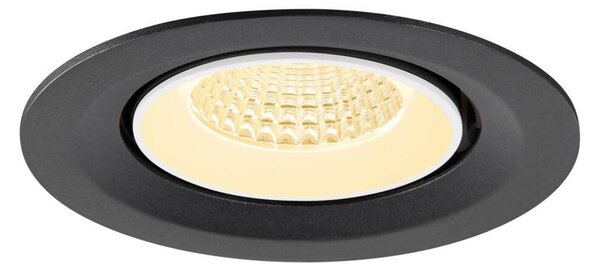 BIG WHITE SLV NUMINOS GIMBLE M Stropní vestavné svítidlo, 3000 K, 55°, černá / bílá 1009566