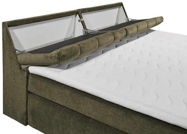 POSTEL BOXSPRING, 240/200 cm, zelená MID.YOU - Manželské postele, Online Only