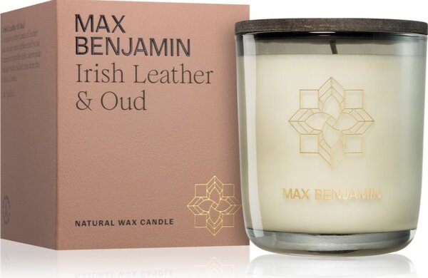 MAX Benjamin Irish Leather & Oud vonná svíčka 210 g