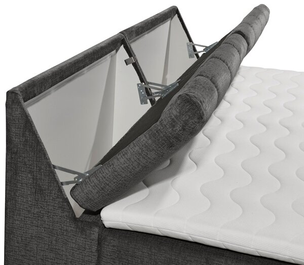 POSTEL BOXSPRING, 240/200 cm, šedá MID.YOU - Manželské postele, Online Only