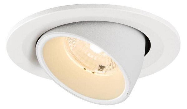 BIG WHITE SLV NUMINOS GIMBLE S Stropní vestavné svítidlo, 2700 K, 40°, IP20, kulaté, bílé 1009392