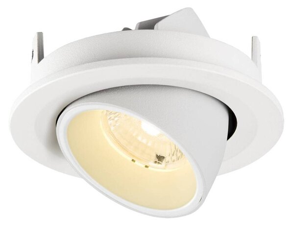 BIG WHITE SLV NUMINOS GIMBLE S Stropní vestavné svítidlo, 3000 K, 40°, IP20, kulaté, bílé 1009410