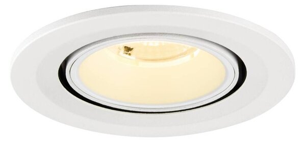 BIG WHITE SLV NUMINOS GIMBLE S Stropní vestavné svítidlo, 3000 K, 40°, IP20, kulaté, bílé 1009410