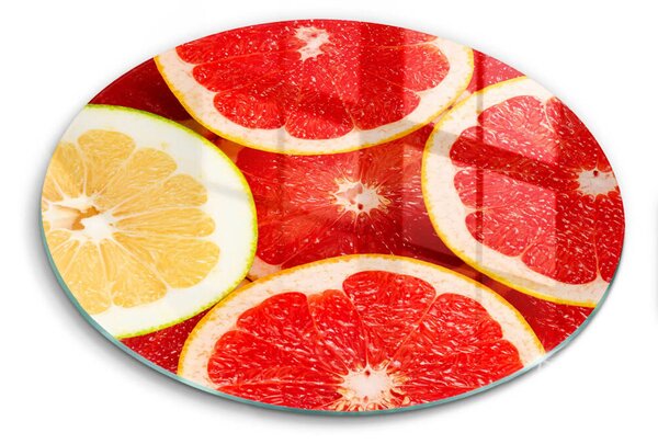 Skleněná krájecí deska Plátky grapefruitu