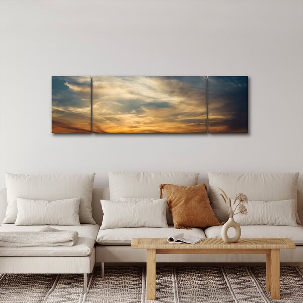 Obraz západu slunce (170x50 cm)