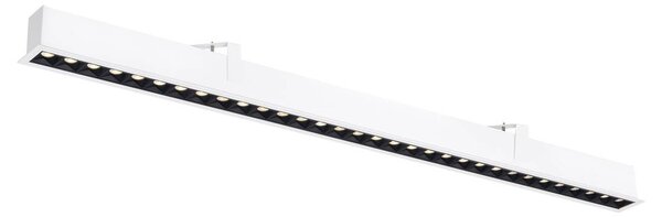 LA 1010521 GLENOS® PRO Stropní vestavné svítidlo, 1, 2 m, DALI, UGR19, 3000K, 75°, IP20, bílé / černé - BIG WHITE (SLV)